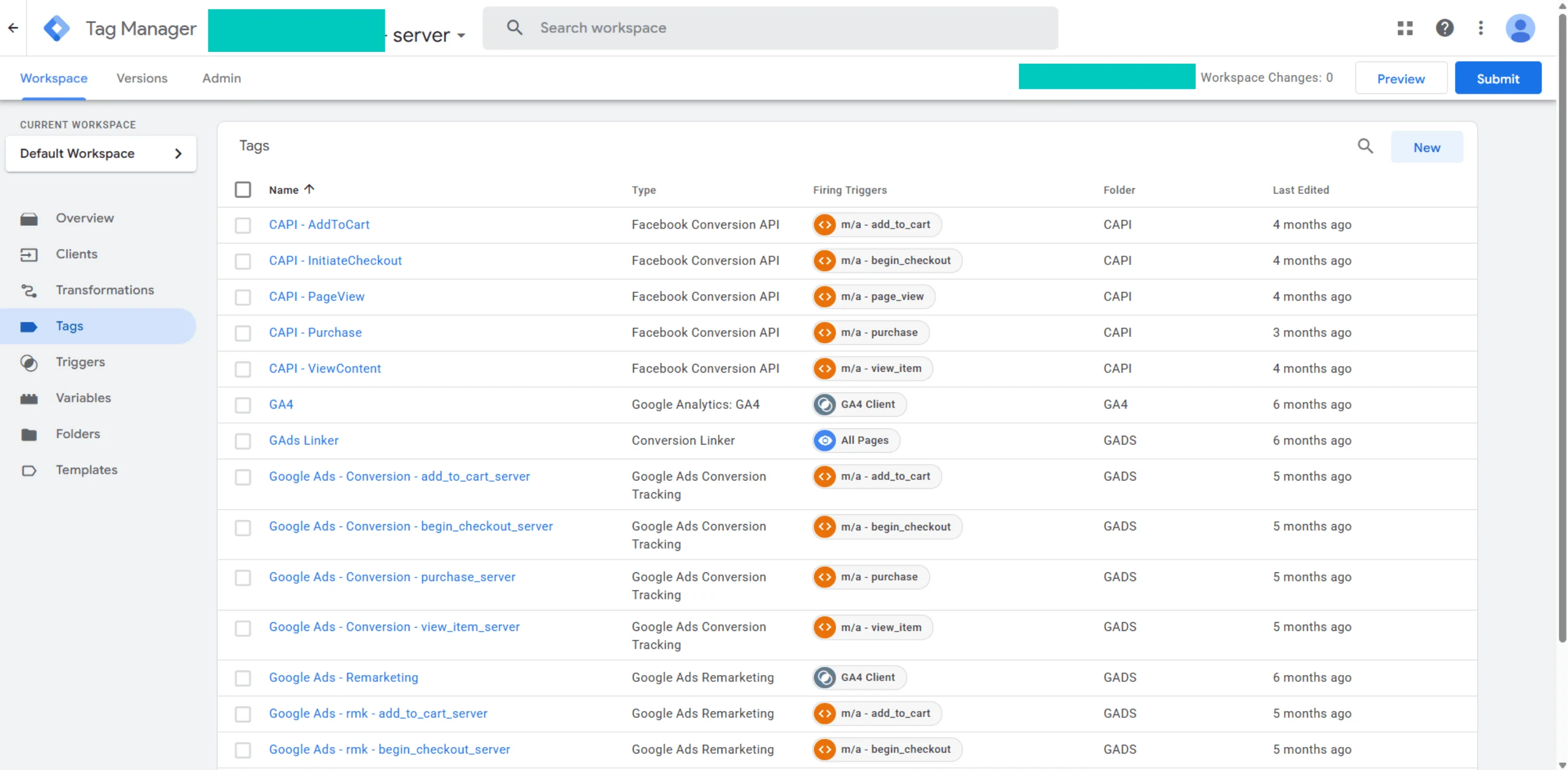 server side tracking in google tag management