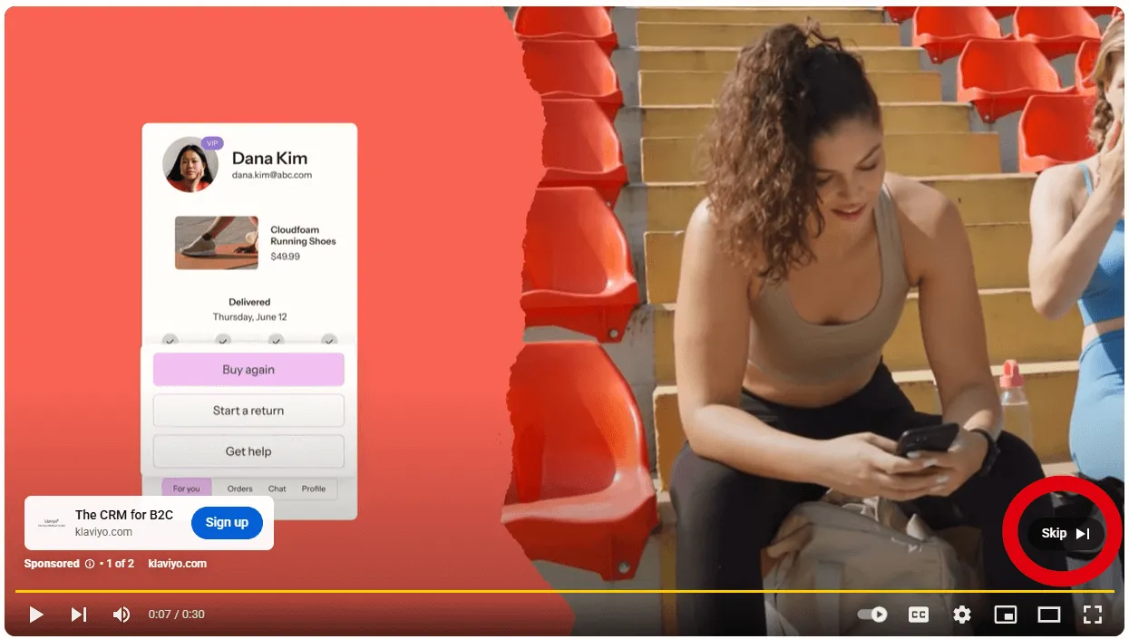 Skippable In-stream Ads 