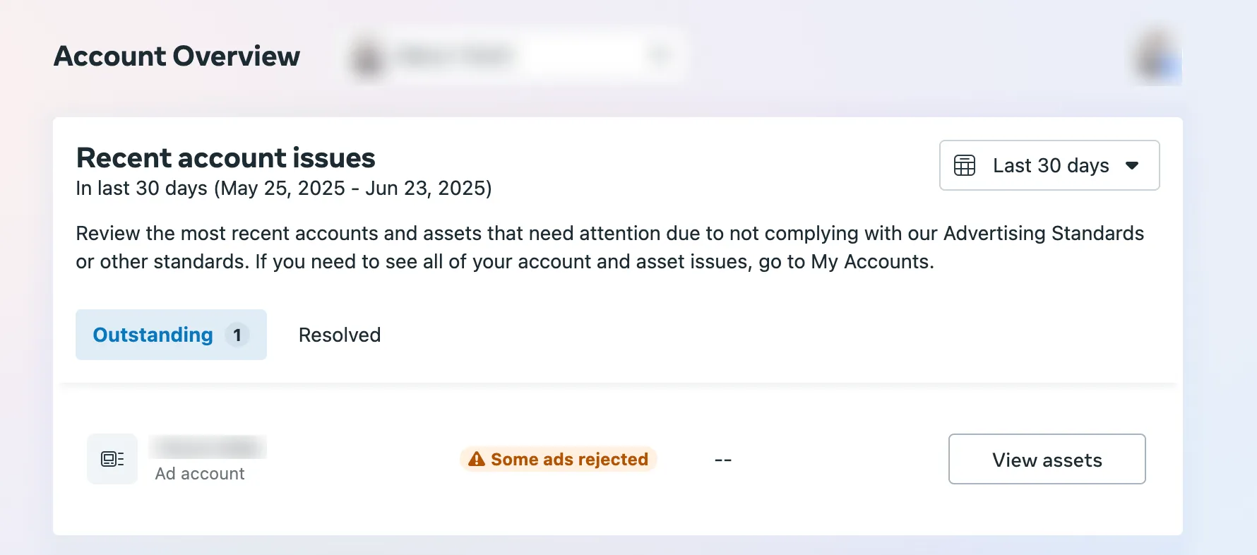meta policies: rejected ad