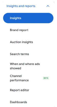insights and reports pmax