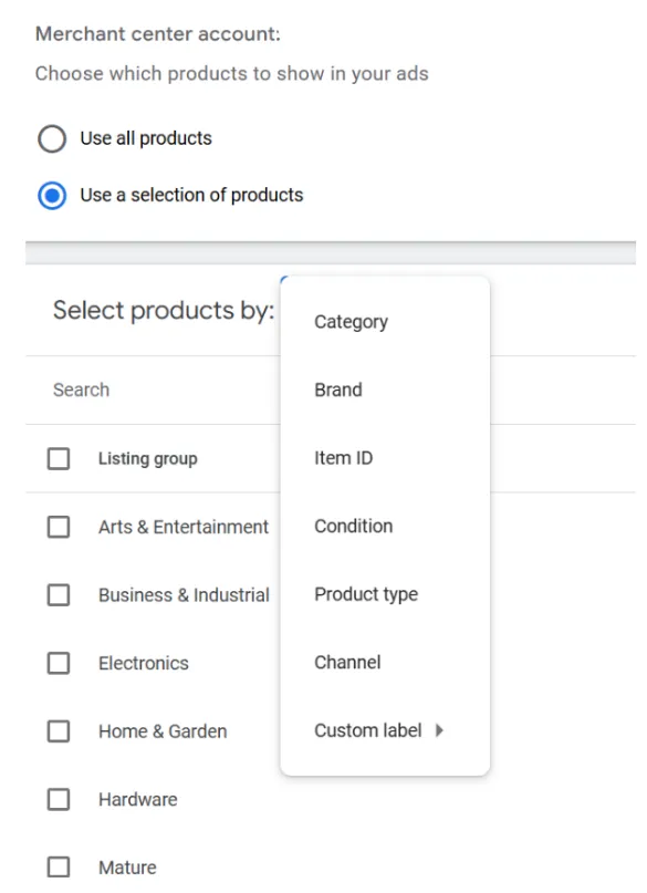listing groups pmax