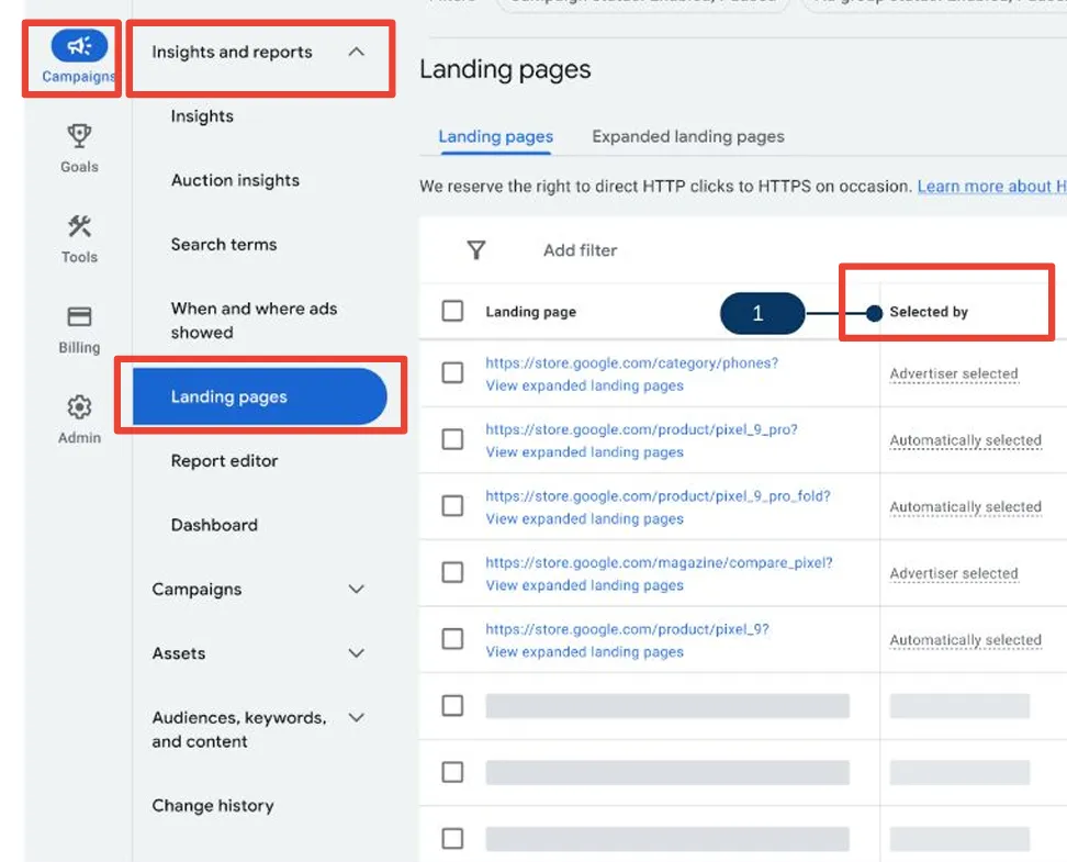 ai max landing page report