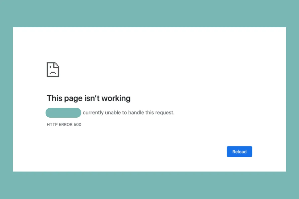 website server error