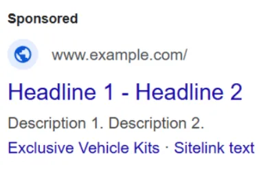 sitelink extension