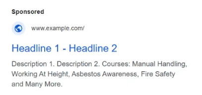 structured snippet assets