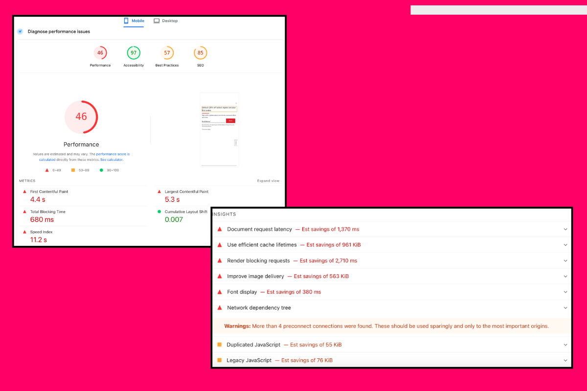 core web vitals mobile